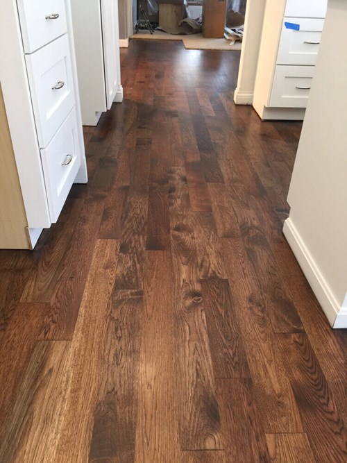 Hallway Hardwood Installation