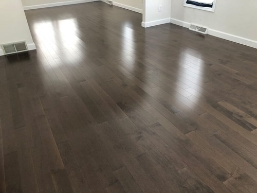 Dark Gray Solid Hardwood