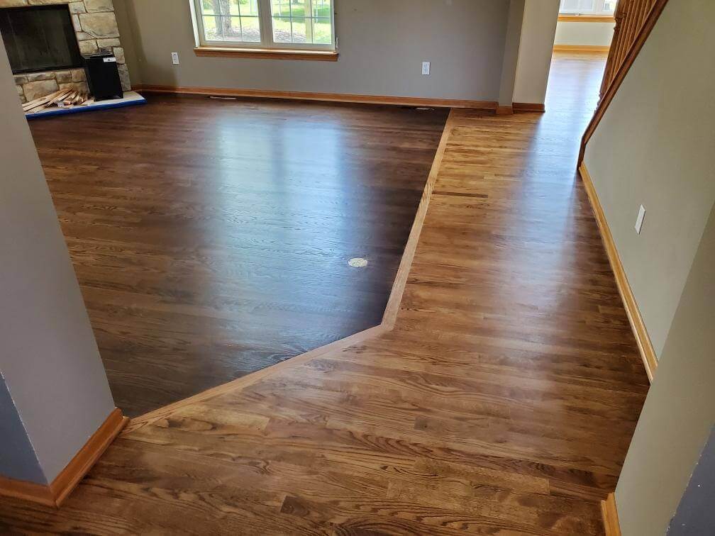 Hardwood Flooring Color Split